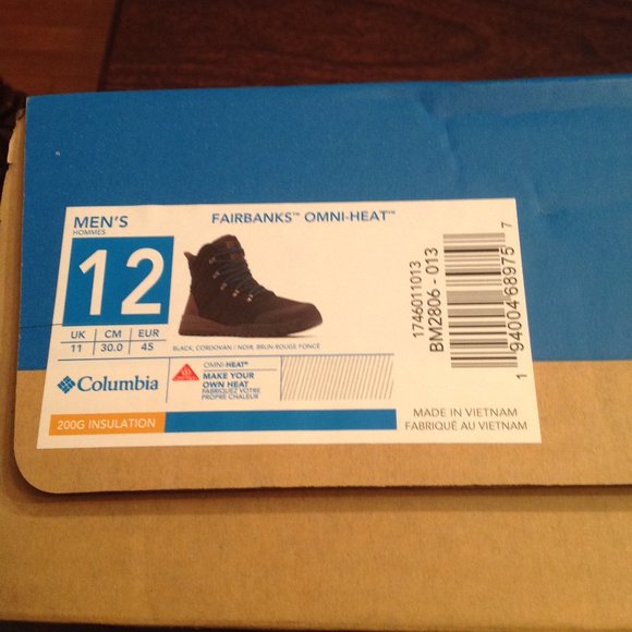 Columbia Men\'s Fairbanks Omni-Heat WP Boots - 12 - New in Box main image 4